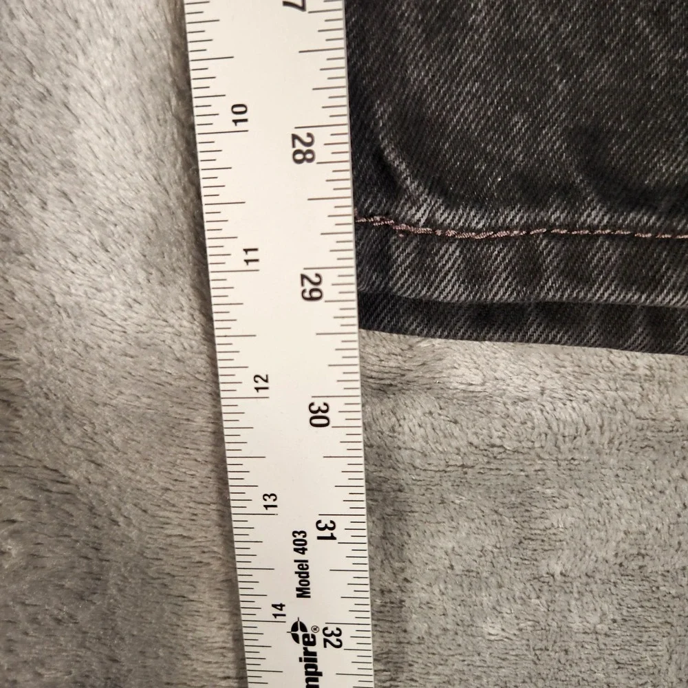 Levi's 505 Regular Fit Jeans Mens 40x30 Black Excellent Faded Straight Leg Denim